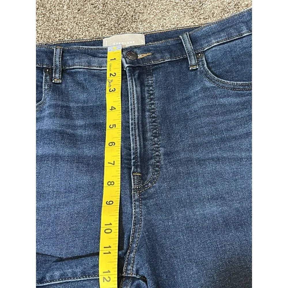 Everlane Women Jeans Size 32 High Rise Skinny Blue Stretch Zipper Pockets